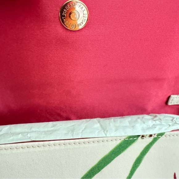 NWOT Ted Baker Light Pink Floral Printed Clutch - Picture 8 of 12